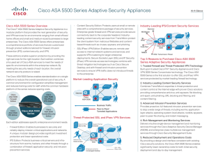 Cisco ASA 5500 Series Adaptive Security