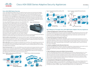 Cisco ASA 5500 Series Adaptive Security Appliances At-A