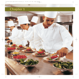 food service industry sanitation and safety