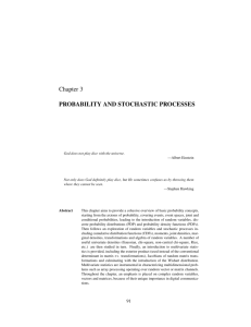 Chapter 3 PROBABILITY AND STOCHASTIC PROCESSES