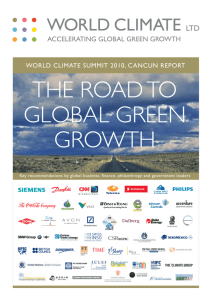 the road to global green growth