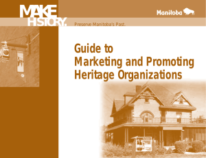 Guide to Marketing and Promoting Heritage Organizations