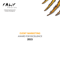 event marketing - rAWr Awards 2015