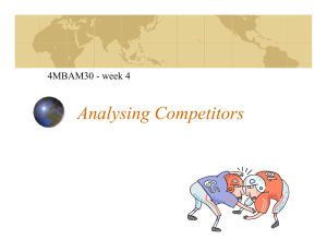 Analysing Competitors