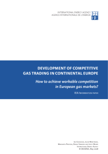 Development of Competitive Gas Trading in Continental Europe