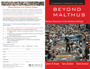 Book: Beyond Malthus: Nineteen Dimensions of the Population