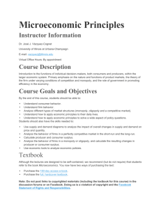 Microeconomic Principles - University of Illinois at Urbana