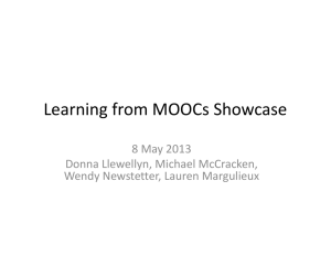 Learning from MOOCs Showcase