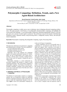 Polymorphic Computing: Definition, Trends, and a New Agent