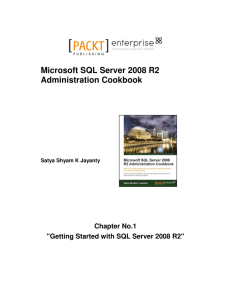 Microsoft SQL Server 2008 R2 Administration