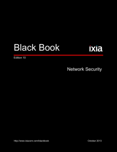 Ixia Black Book: Network Security