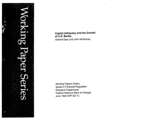 Capital Adequacy and the Growth of US Banks