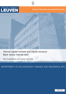 Internal capital markets and capital structure - Lirias