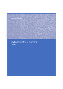 India Investor summit 2008 report