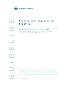 GUIDELIN E - Professional Engineers Ontario
