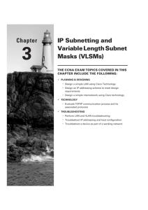 Subnetting & VLSM Chapter