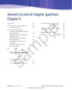 Answers to end-of-chapter questions Chapter 4