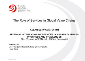 The Role of Services in Global Value Chains