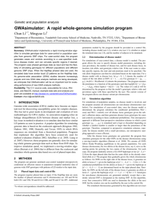GWAsimulator: A rapid whole