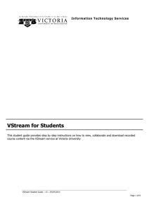 VStream Student Guide