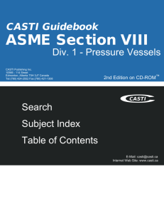 CASTI Guidebook ASME Section VIII