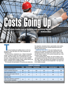 Annual study tracks cost of building and outfitting