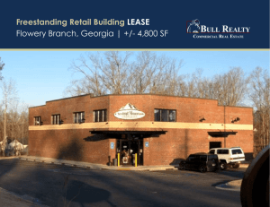 Freestanding Retail Building LEASE Flowery Branch, Georgia | +