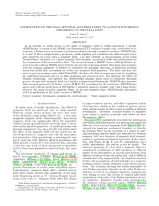 MODIFICATION OF THE MOOG SPECTRAL SYNTHESIS CODES