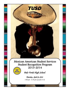 Mexican American Student Services Student Recognition Program
