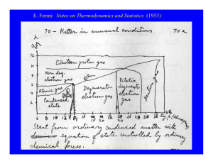 E. Fermi: Notes on Thermodynamics and Statistics (1953)
