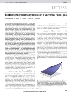 Exploring the thermodynamics of a universal Fermi gas