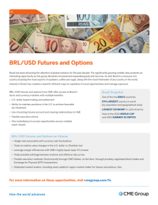 BRL/USD Futures and Options