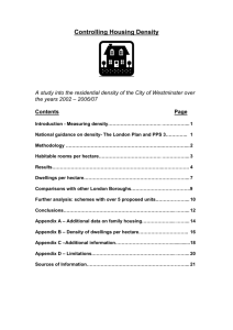 Housing Density Study - Westminster City Council