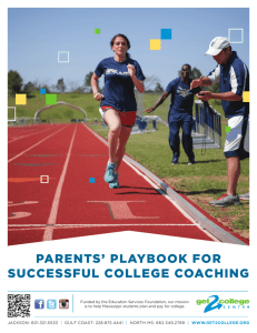 parents' playbook for successful college coaching