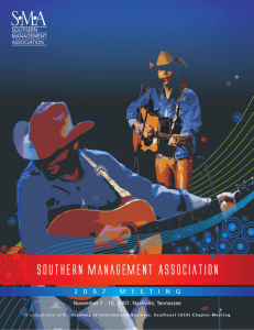 Program  - Southern Management Association