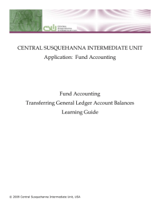 Fiscal End - Transfer Gen Ledger Acct Balances
