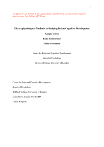 Electrophysiological Methods in Studying Infant Cognitive