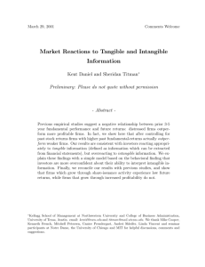 Market Reactions to Tangible and Intangible Information