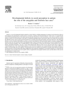 Developmental deficits in social perception in autism: the