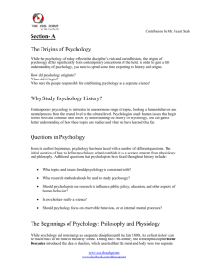 Brief Psychology Notes