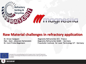 Raw Material challenges in refractory application
