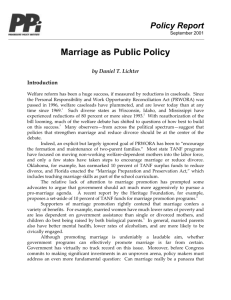 Marriage as Public Policy