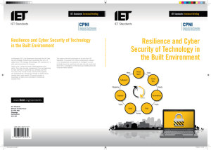 Resilience and cyber security of technology in the built