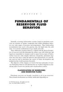 FUNDAMENTALS OF RESERVOIR FLUID BEHAVIOR