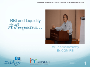 Presentation on Monetory Base is the Only Source of Liquidity