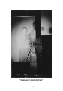 Marcel Duchamp with Rotary Glass Plates Machine (in Motion