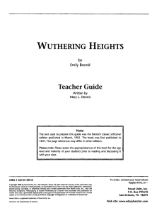 wuthering heights - LEARNING ENGLISH WITH TANIA