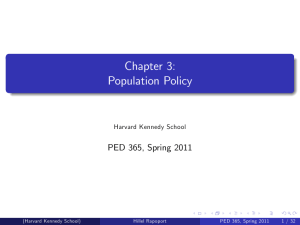 Chapter 3: Population Policy