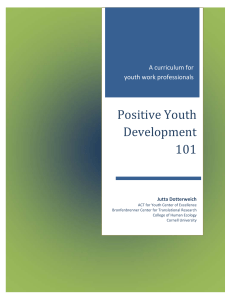 Positive Youth Development 101