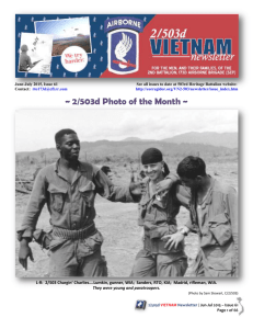 June-July 2015 Issue - The Society of the 173D Airborne Brigade